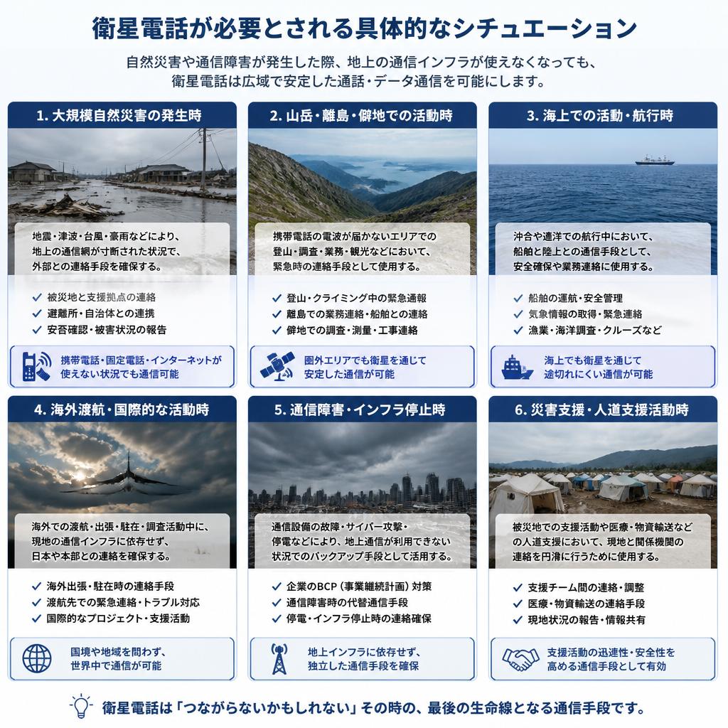 2. 衛星電話の必要性が高まる理由