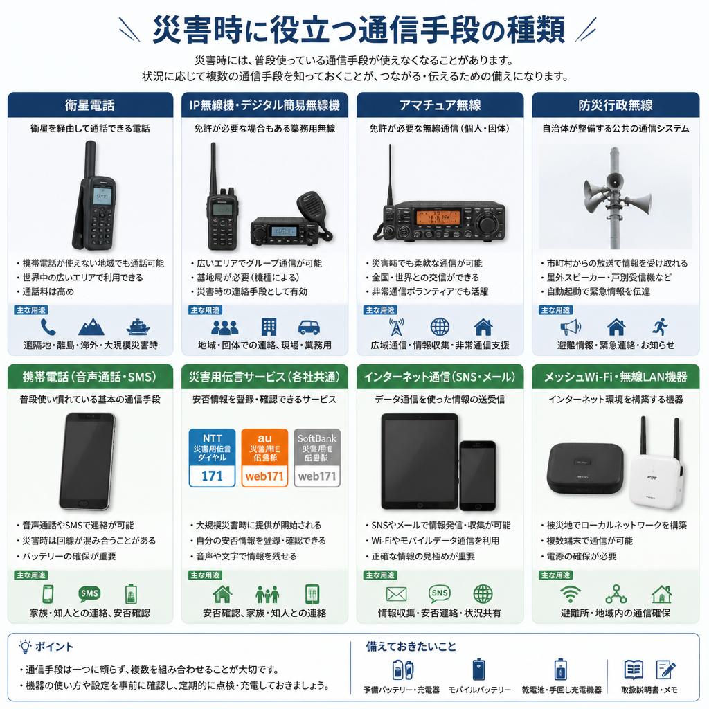 4. どのような通信手段があるのか？