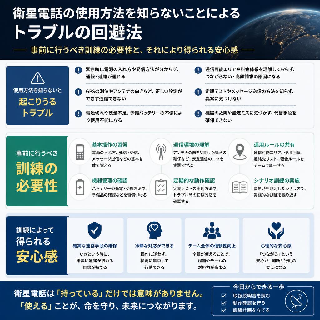 失敗その3: 訓練不足による操作ミス