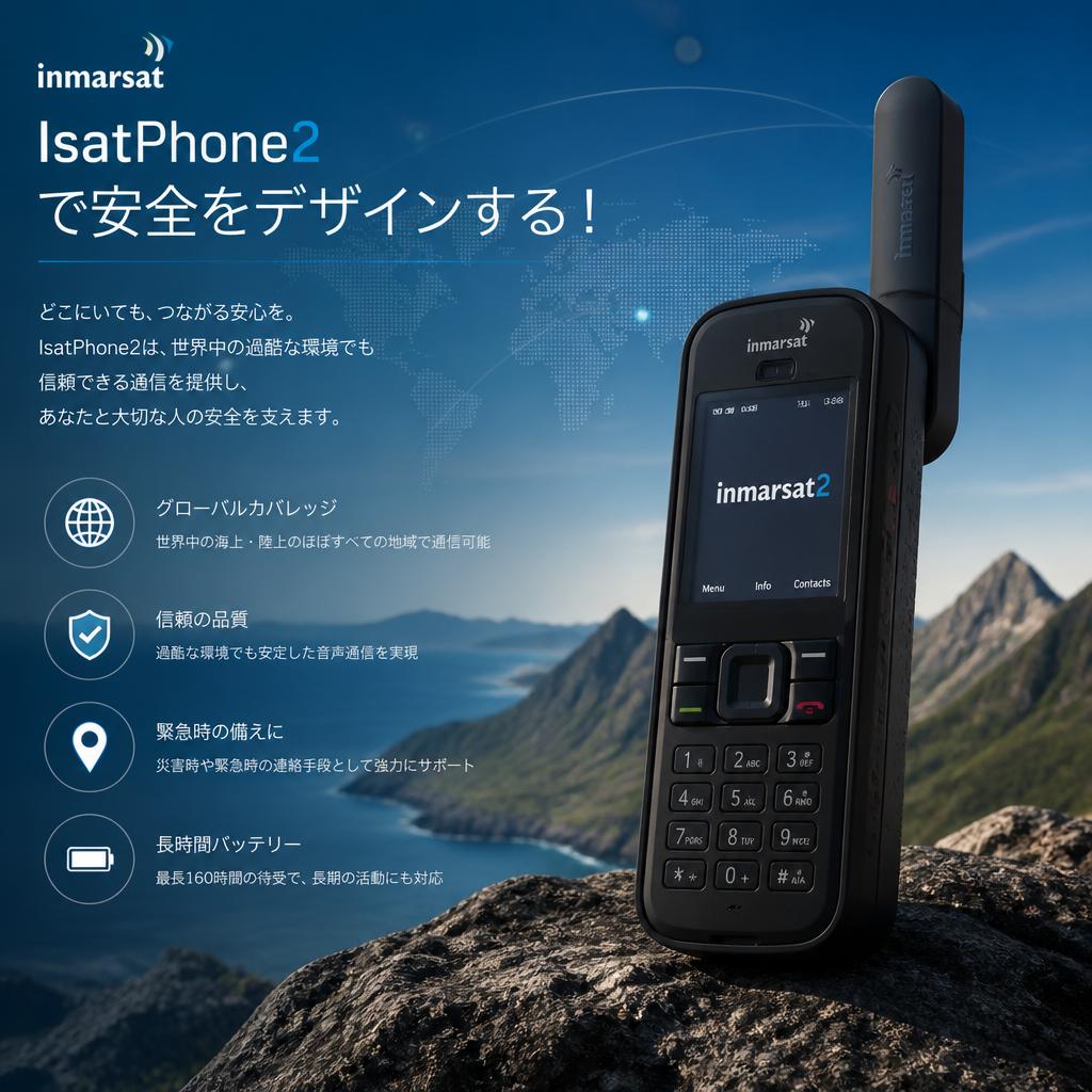 インマルサット IsatPhone2とは？安全な通信を実現する衛星電話を解説