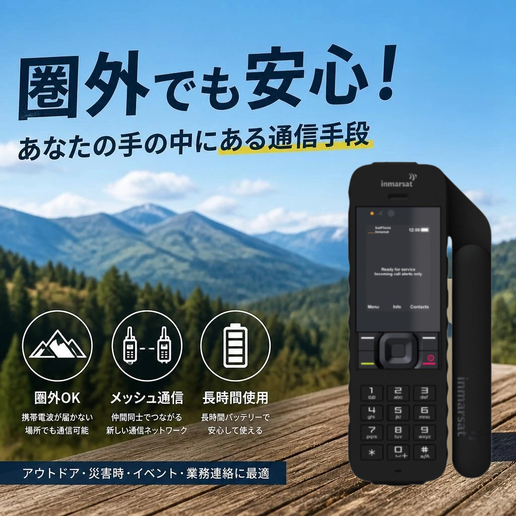 圏外でも安心！衛星電話という通信手段を知っていますか？