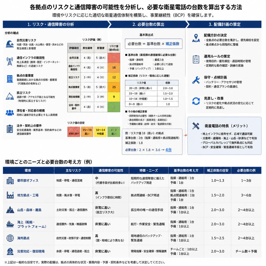 拠点ごとのリスク分析