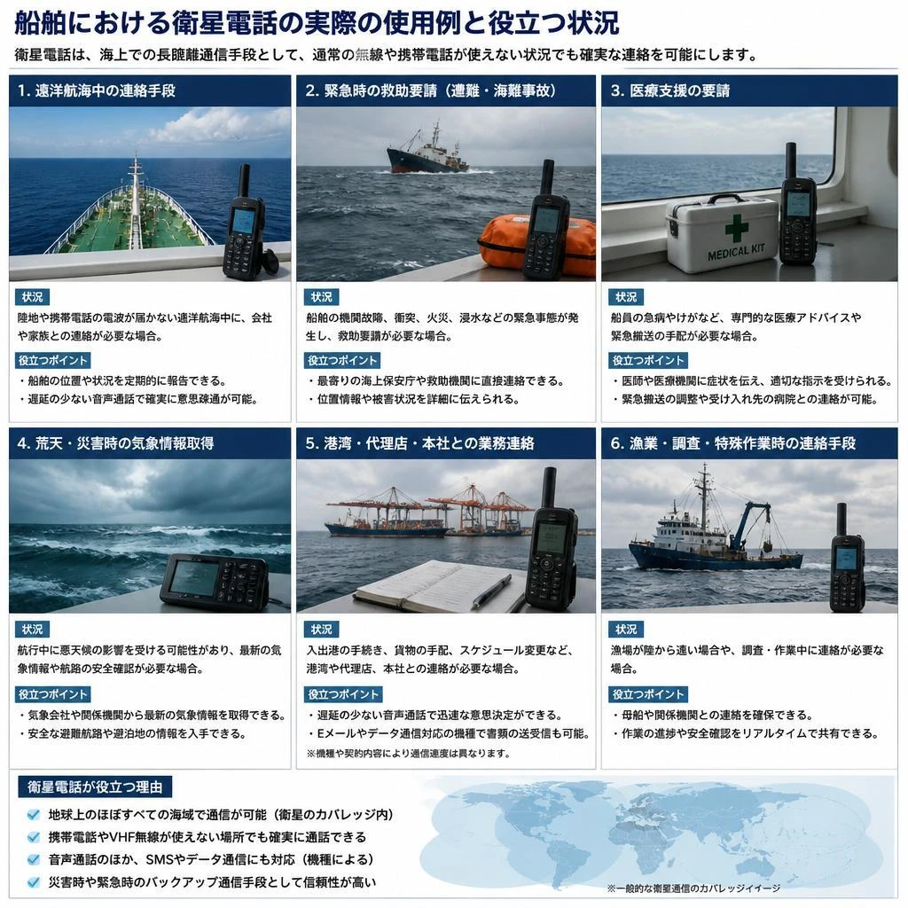 4. 衛星電話の具体的な利用シーン
