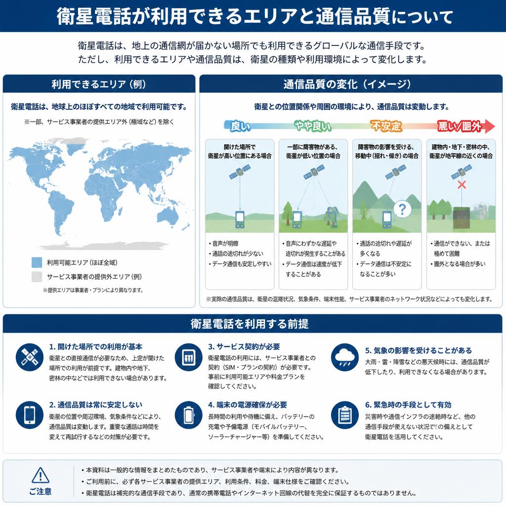 5. 注意すべきポイント2：利用エリアと通信品質