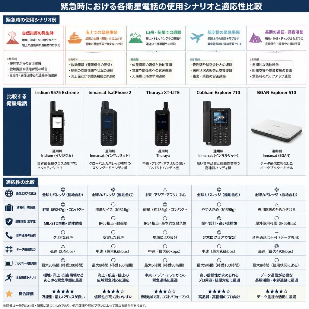 用途別：緊急時の使用シナリオ
